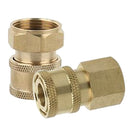 2pcs Quick Connect Coupler Adapter Pressure Washer Hose Connector M18x1.5mm /