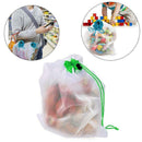 5PCS/Set Polyester Washable Reusable Produce Bags, Eco-friendly Soft Premiu F7A8