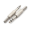 4Pcs 6.35Mm 1/4 Inch Stereo Solder End Heavy Duty Plug Metal Body With Strain ME