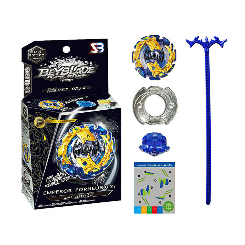New Top Beyblade Burst B106 Fusion Starter Set With Launcher and Box and Grip