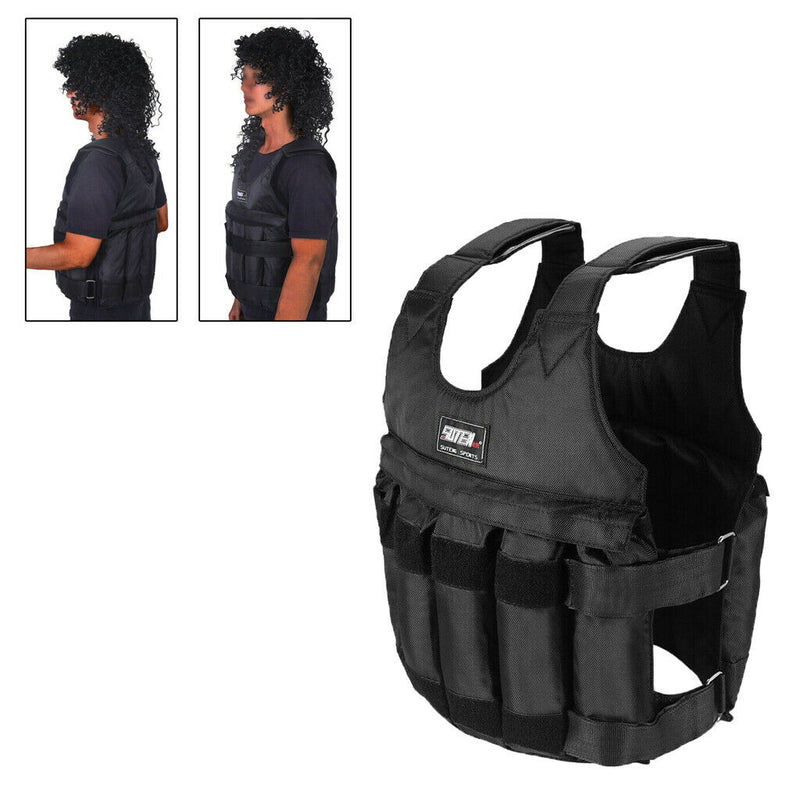 Weighted Vest 110lbs Adjustable Weights Jacket Breathable Shockproof