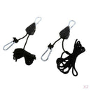 1 Pair 68KG Capacity Rope Ratchet Hanger for Grow Light Reflector Hanger