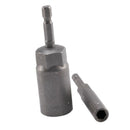 6Pcs 6mm-17mm 80mm Length Extra Deep Bolt Nut Bit Set Metric 1/4 6.35mm Hex