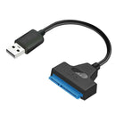 USB 2.0 to SATA 22pin Adapter Converter Cable for 2.5in HDD SSD Hard Drives US