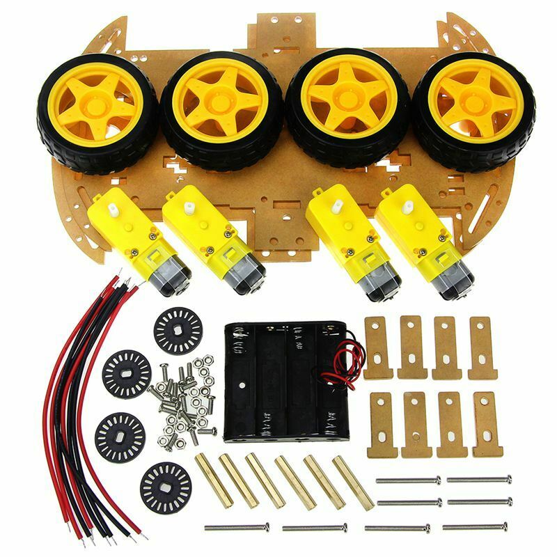 Smart Car Kit 4WD Smart Robot Car Chassis Kits with Speed Encoder and Batte M2C3