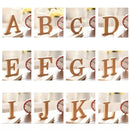 Plain Wooden Letters Plaque Alphabet Wall Crafts Home Nursery Decor HAPPY