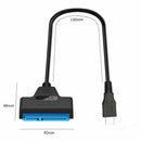 USB 3.1 to SATA External Converter Adapter Cable Lead for 2.5" HDD SSD 22Pin III
