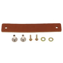 Handmade Leather Door Handle Pull Knob Drawer Furniture Hardware Light Brown
