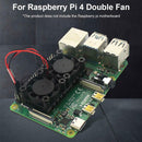5V Dual Cooling w/ Thermal Adhesive Fan For Raspberry Pi 4 Generation Radiator