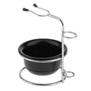 Men Shaving Stand Bowl Set Facial Beard Stainless Steel Razor Stand Holder+ Bowl