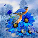 Festival Gift 5D Full Drill Diamond Painting Kits Bird & Flower Embroidery Decor