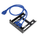 20Pin 3.5" front panel 2 ports USB 3.0 expansion adapter connector floppy bayÂ·q