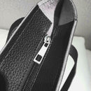 4pcs/set Solid Color Totes Women Leather Shoulder Card Bags Clutch (Black)