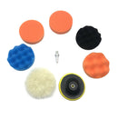 7pcs 5 inch Polishing Buffing Pads with M14 Drill Adapter for Car Polisher