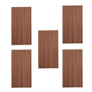 5 Pieces Wooden Guitar Head Veneer Headstock Headplate Sapele Wood