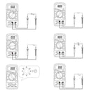 DT830 Digital Backlight LCD Multimeter AC/DC Voltmeter Resistance Tester