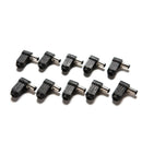 10pcs Right Angle 2.1x5.5mm 2.1mm DC Power Male Plug Soldering Connector SP