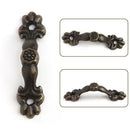 10Pcs Box Handle Zinc Alloy Knob Arch Tracery Drawer Wooden Jewelry Box 43x10mm