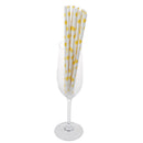 25pcs/lot Yellow Lemon Drinking Paper Straws Christmas Baby Shower DecorationOZ