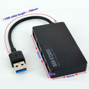 4-Port USB 3.0 Hub 5Gbps Portable Compact for PC Laptop Notebook Desktop