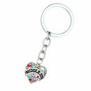 Women Girl Gift BIG SIS MIDDLE SIS LITTLE SIS Love Heart Pendant Key Chain  H7K7