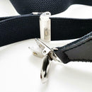 Womens Mens Clip-on Suspenders Elastic X-Back Adjustable Braces Wide Straps