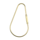 Durable Brass Screw Lock Keychain Ring Clip Tool Hook Clasp Big A shape