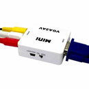 VGA to AV RCA Composite Converter Adapter Box with Audio PC to TV White bvg RGV