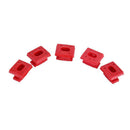 5pcs Car Interior Dash Trim Inserts Red Grommets Clips for BMW E46 E65 E66