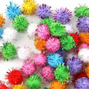 100-Pack Parrot Birds Chew Preen Balls+IQ Trainning 3 Color Game Rings Lot
