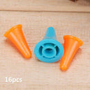 16pcs Rubber Knitting Needles Point Protectors Sweater Weaving Tool