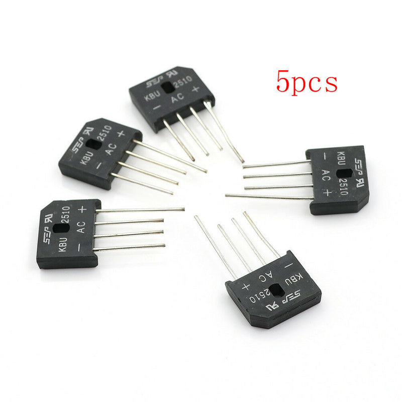 5Pcs 25A 1000V Diode Bridge Rectifier KBU2510 A Cy