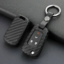1X Black For Chevy Buick Flip Car Key Fob Chain Ring Case Cover Accessories fds