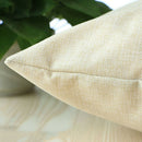 Retro Christmas Print Pillow Case Linen Pillowslip Sofa Cushions Cover (A)
