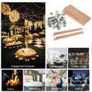 50 Set Wooden Candle Wicks Cores Sustainer Clip Soap Making DIY Craft for Party