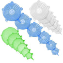 18PCS Silicone Stretch Lids,Reusable Durable and Expandable Lids,Eco-Friend W8Q9