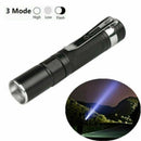 Waterproof 8000LM Pocket LED Flashlight Zoomable Torch Mini Penlight Light New
