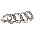 5 Pcs Adjustable Stainless Steel Worm Drive Hose Clamps Clip 19mm-29mm