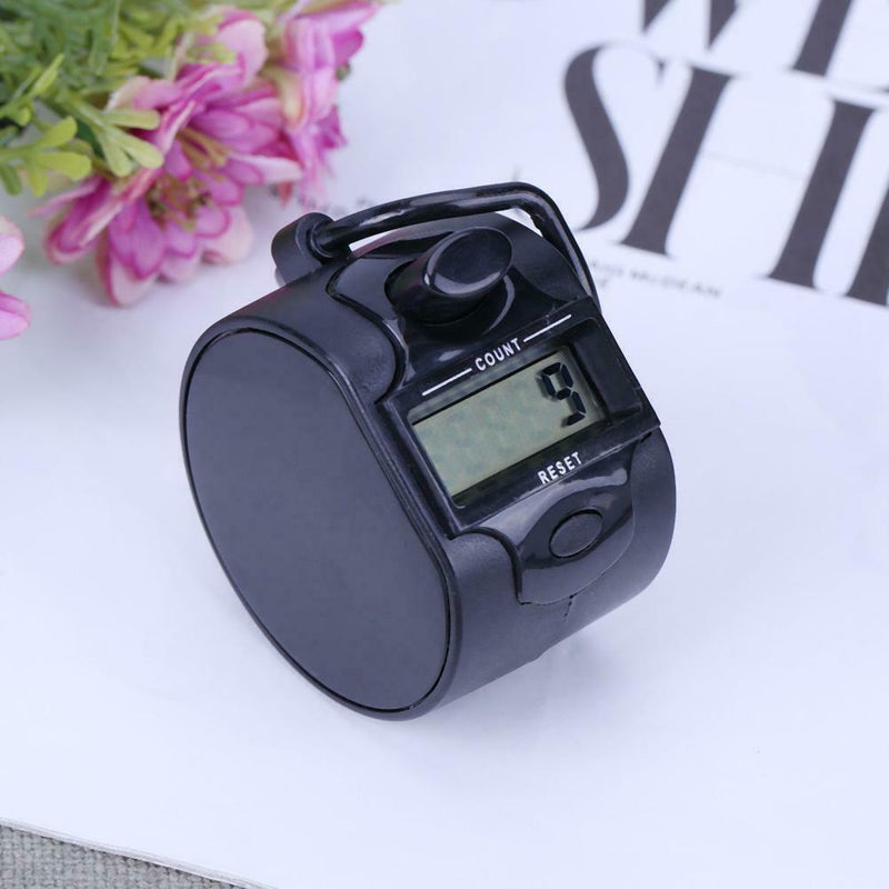 Tally Counter Clicker 5 Digit Number Handheld Manual Digital Counter Black