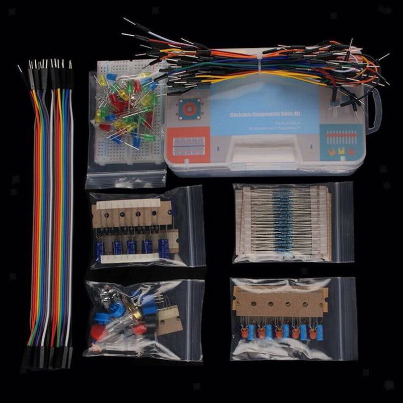Electronic Component Assorted Kit Resistor + Potentiometer + LED for