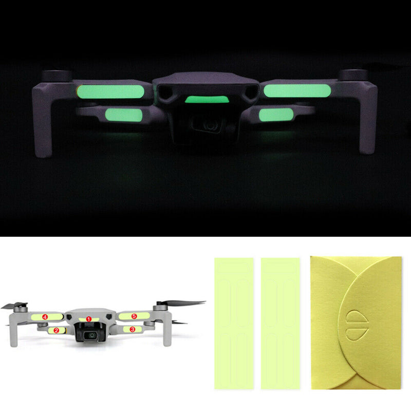 For DJI Mavic Mini Drone 2PCS Luminous Stickers Fluorescent Decals Night Flight
