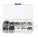 1 Box of 500 Pieces Stainless Steel Fishing Rolling Swivels Hook Connector