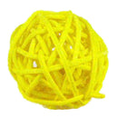 12 pcs 3cm Rattan wicker ball for garden, Wedding, Party decoration (yellow