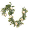 Artificial 1.8M Eucalyptus Garland with Champagne Roses Greenery Garland Eu W6W6