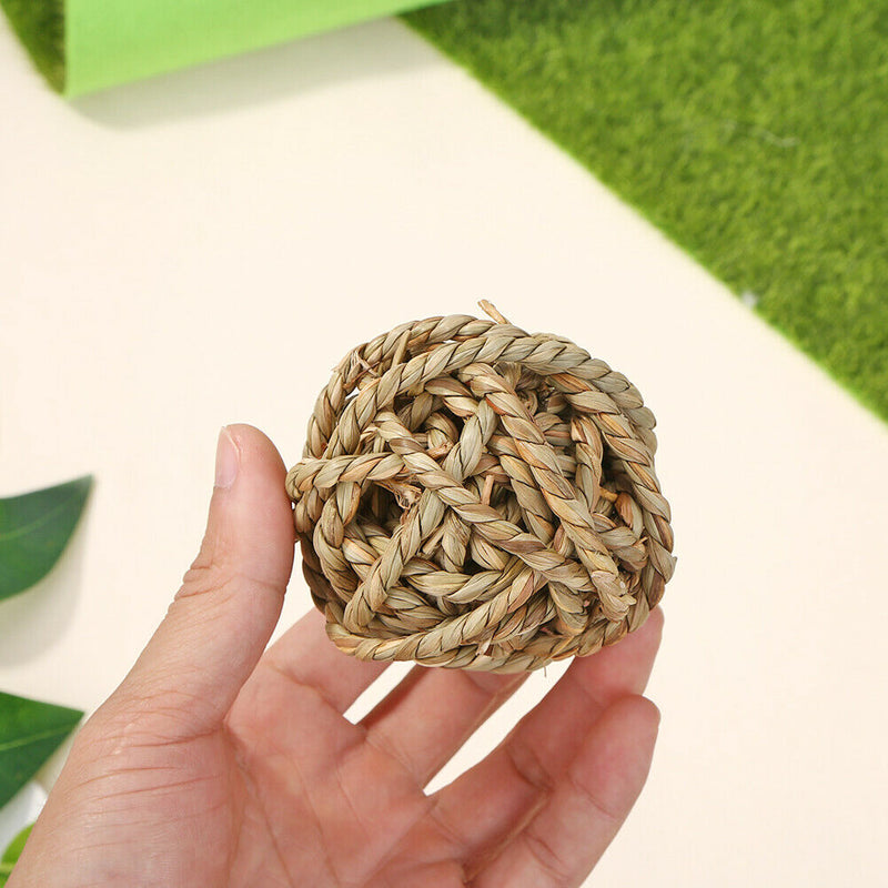 Pet Supplies Small Animal Chew Braid Grass Ball Toys for Rabbits Hamster
