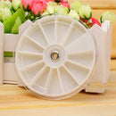 Nail Art Empty Storage Wheels Rhinestones Beads Slices Gems Box Glitter