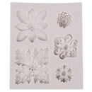 Retro flowers totem silicone mold DIY fondant cake mold chocolate mold bakewa ME