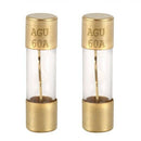 Audio Car 60A 38mmx10mm AGU Glass Tube Fuses 2 Pieces