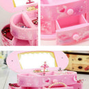 Jewellery Gift Music Box With Dance Rotary Girl Musical Mirror Child Kid Cartoon