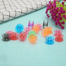 100pcs Universal Plastic Colorful Empty Bobbins Spool for Sewing Machine